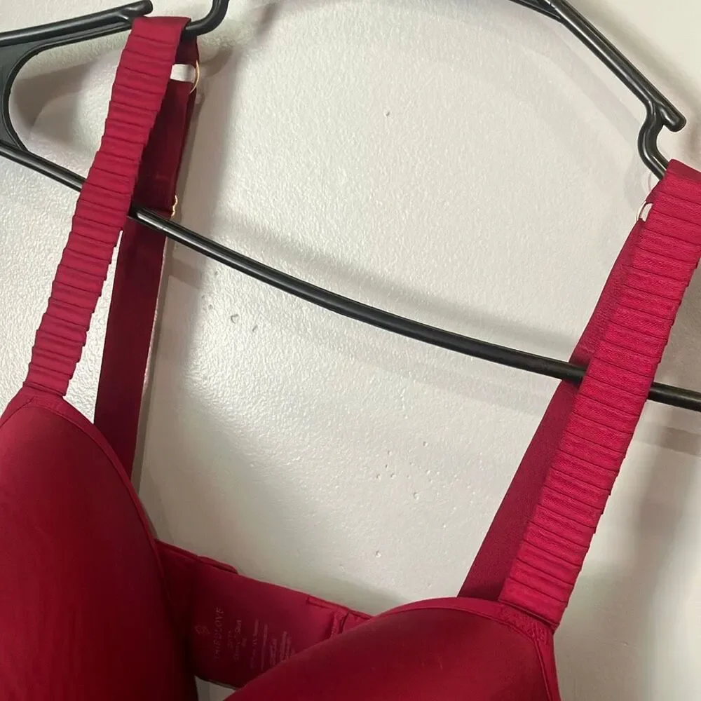 Thirdlove 24/7 classic T-shirt bra 44D Red Adjustable Straps #800